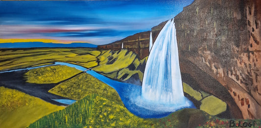 Hávær kyrrð (Seljalandsfoss)